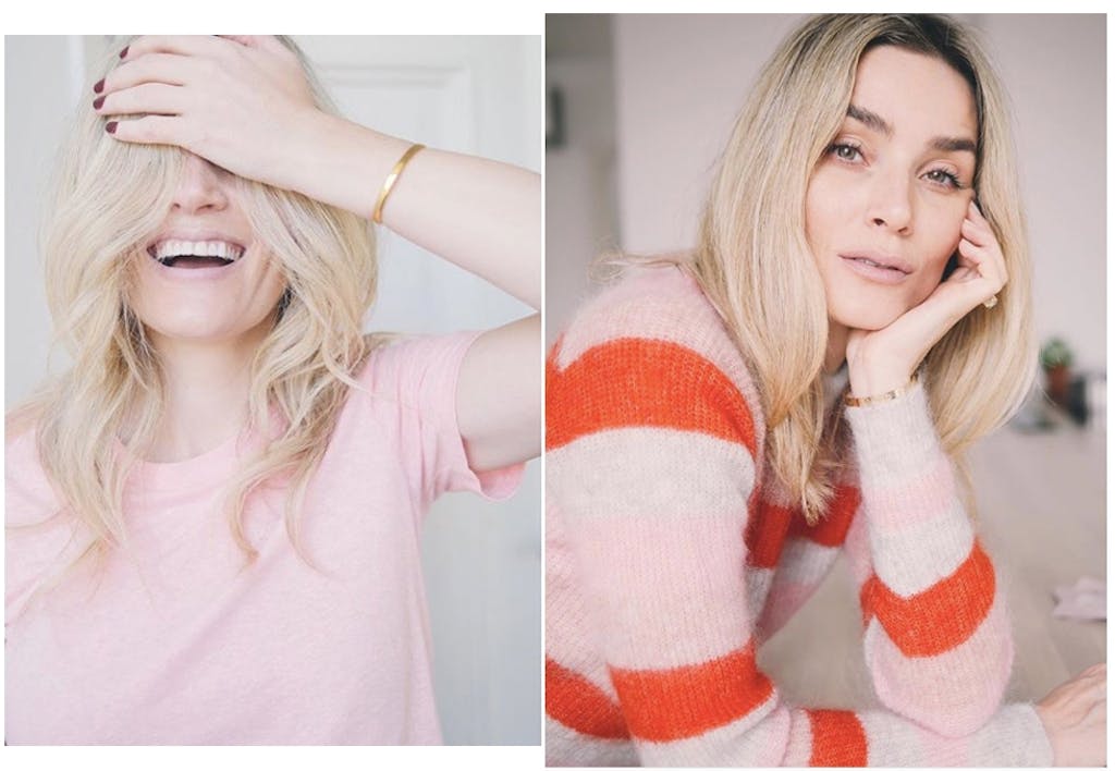 Camilla Pihl i rosa ganni genser