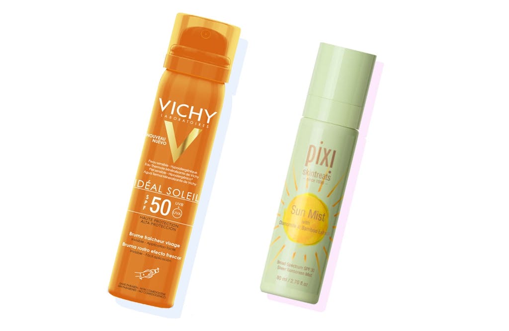 Ansiktsmist med solfaktor.