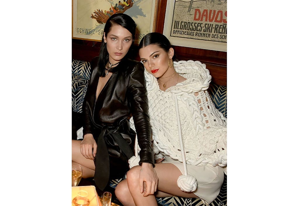 Modell Bella Hadid og Kendall Jenner Modell Bella Hadid og Kendall Jenner
