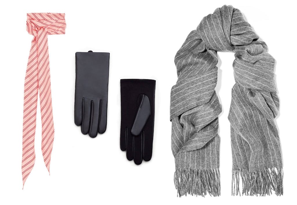 skjerf silke ull skinnhansker