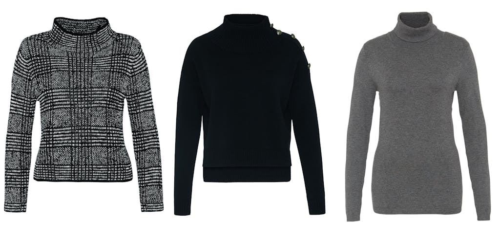 Høyhalsede gensere var en av 90-tallets viktigste plagg – denne sesongen kommer de tilbake. 