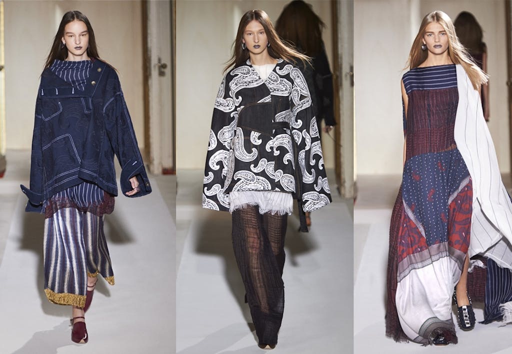 acne studio kolleksjon catwalk modeller