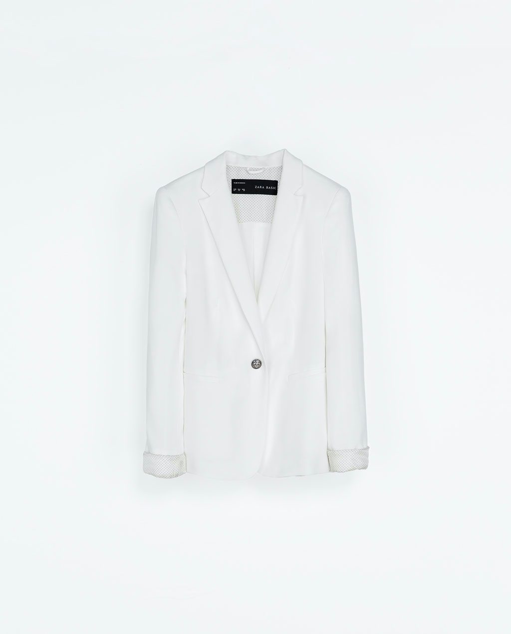 Hvit hverdagsblazer Hvit hverdagsblazer