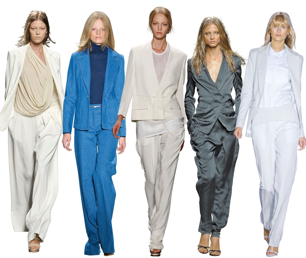 Blazeren, skjorten og de herreinspirerede bukser var på catwalken hos blandt andre Doo Ri, Derek Lam, Calvin Klein, Bottega Veneta og Preen. Se, hvordan du selv får stilen på de næste sider. Blazeren, skjorten og de herreinspirerede bukser var på catwalken hos blandt andre Doo Ri, Derek Lam, Calvin Klein, Bottega Veneta og Preen. Se, hvordan du selv får stilen på de næste sider.