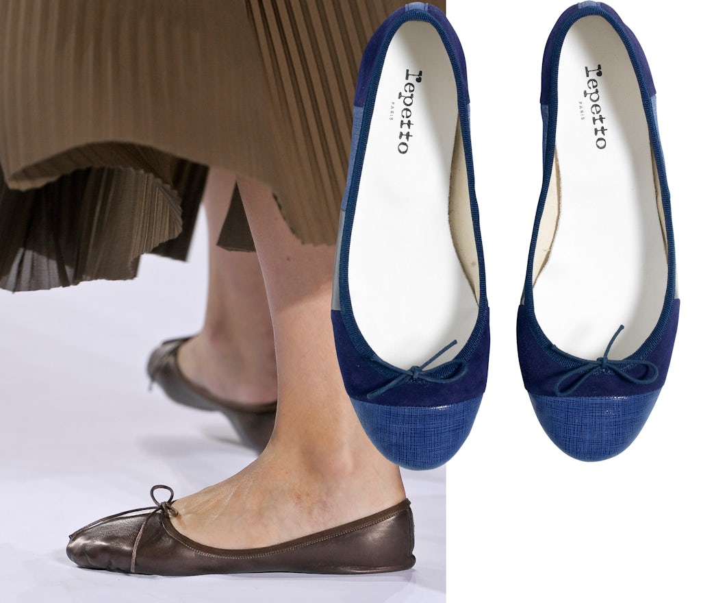 Ballerinaer er perfekt fodtøj til dig, der ønsker en chik og feminin fransk stil. Brug dem til et par bukser, der stumper, eller et af sæsonens midi-skirts som hos Chloé. Blå ballerinaer fra Repetto til 1.50... Ballerinaer er perfekt fodtøj til dig, der ønsker en chik og feminin fransk stil. Brug dem til et par bukser, der stumper, eller et af sæsonens midi-skirts som hos Chloé. Blå ballerinaer fra Repetto til 1.50...
