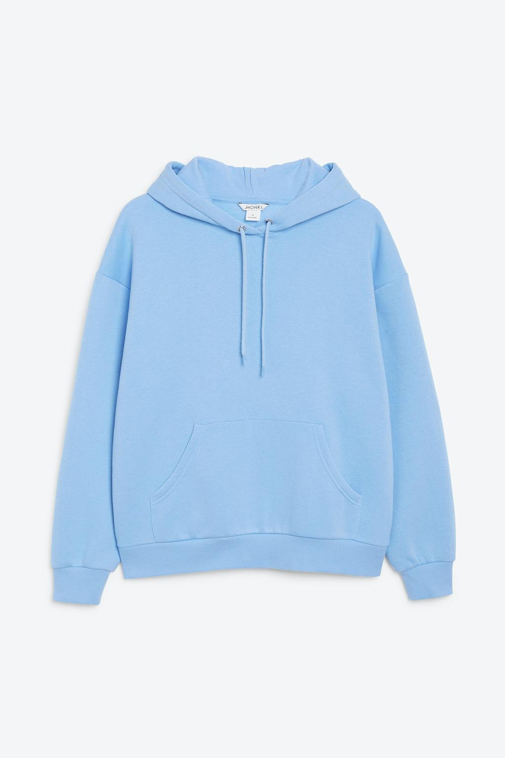 Lyseblå hættetrøje sweatshirt fra monki