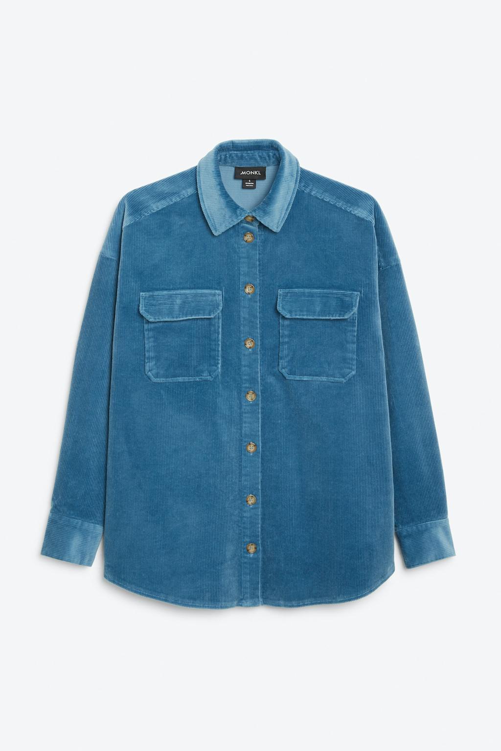 Blå langærmet skjorte fra monki