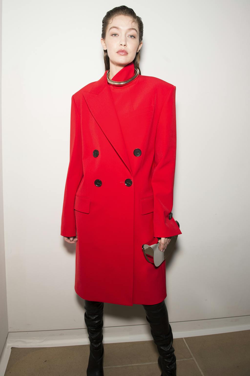 Proenza Schouler AW20 backstage Gigi Hadid