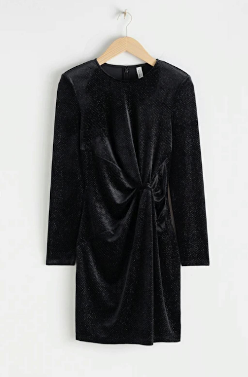 Sort velourkjole Sort velourkjole