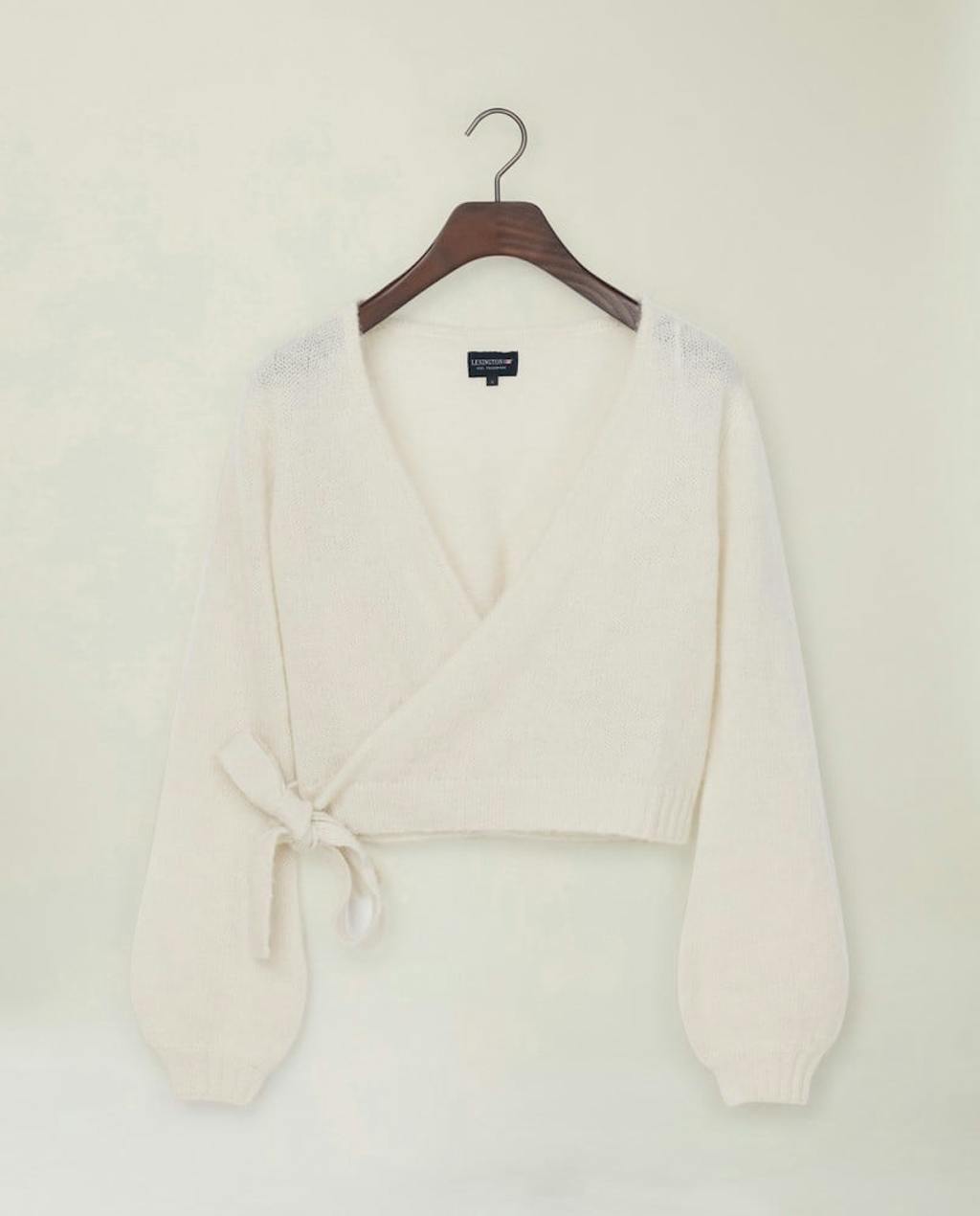 Wrap genser i alpakkablanding Wrap genser i alpakkablanding