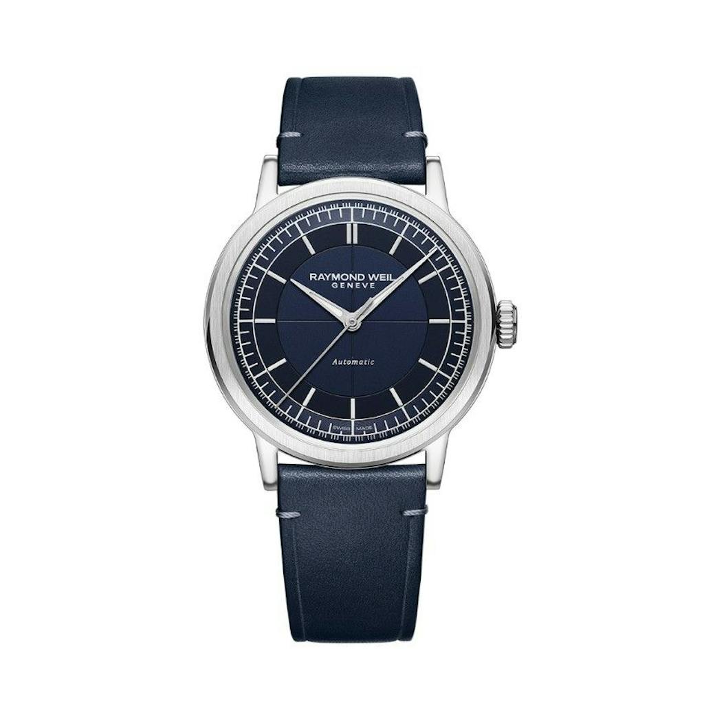 Raymond Weil Millesime blå 39,5 mm
