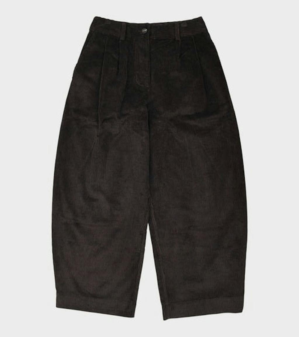 Mørkebrune fløyelsbukser
