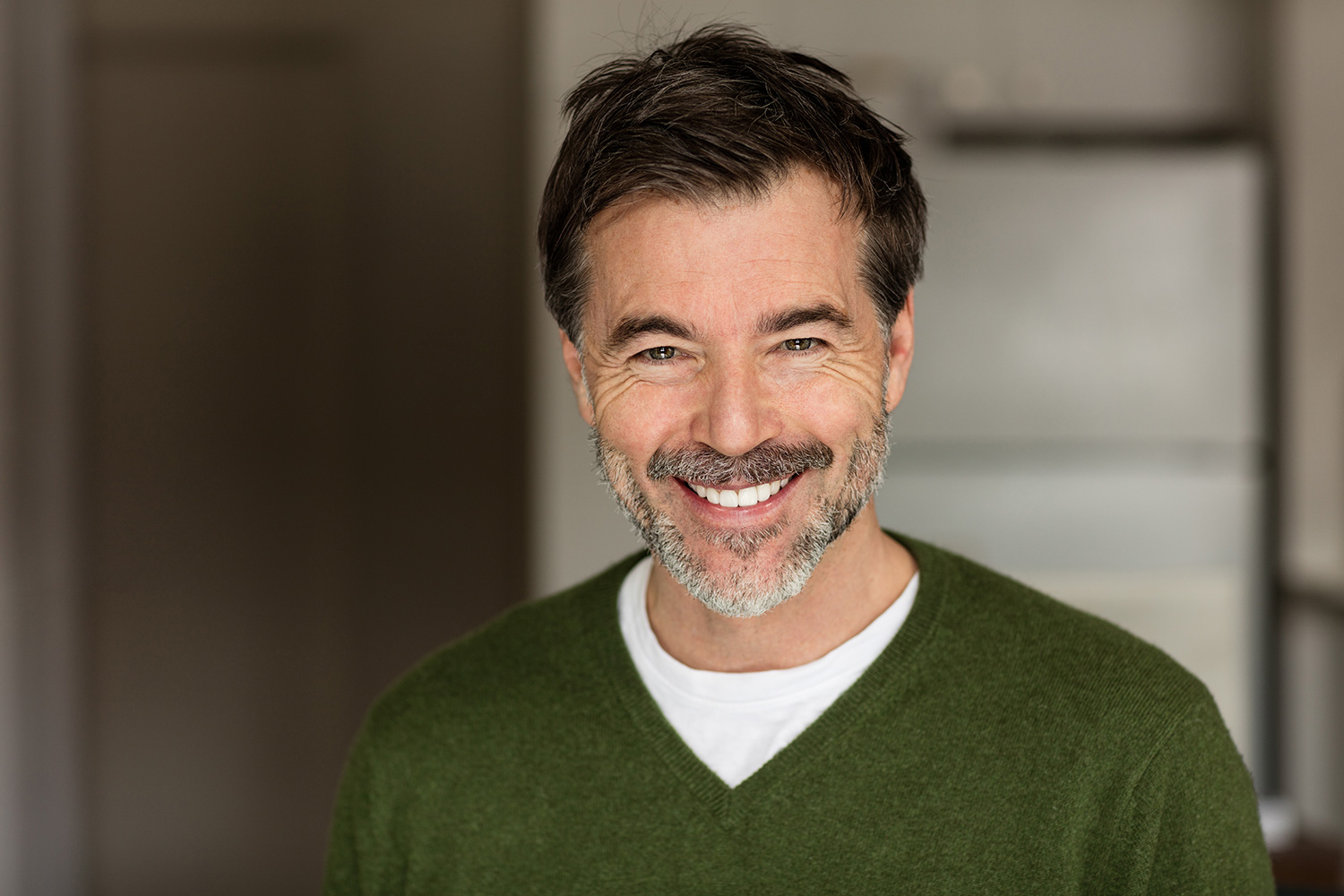 Portræt med sløret baggrund