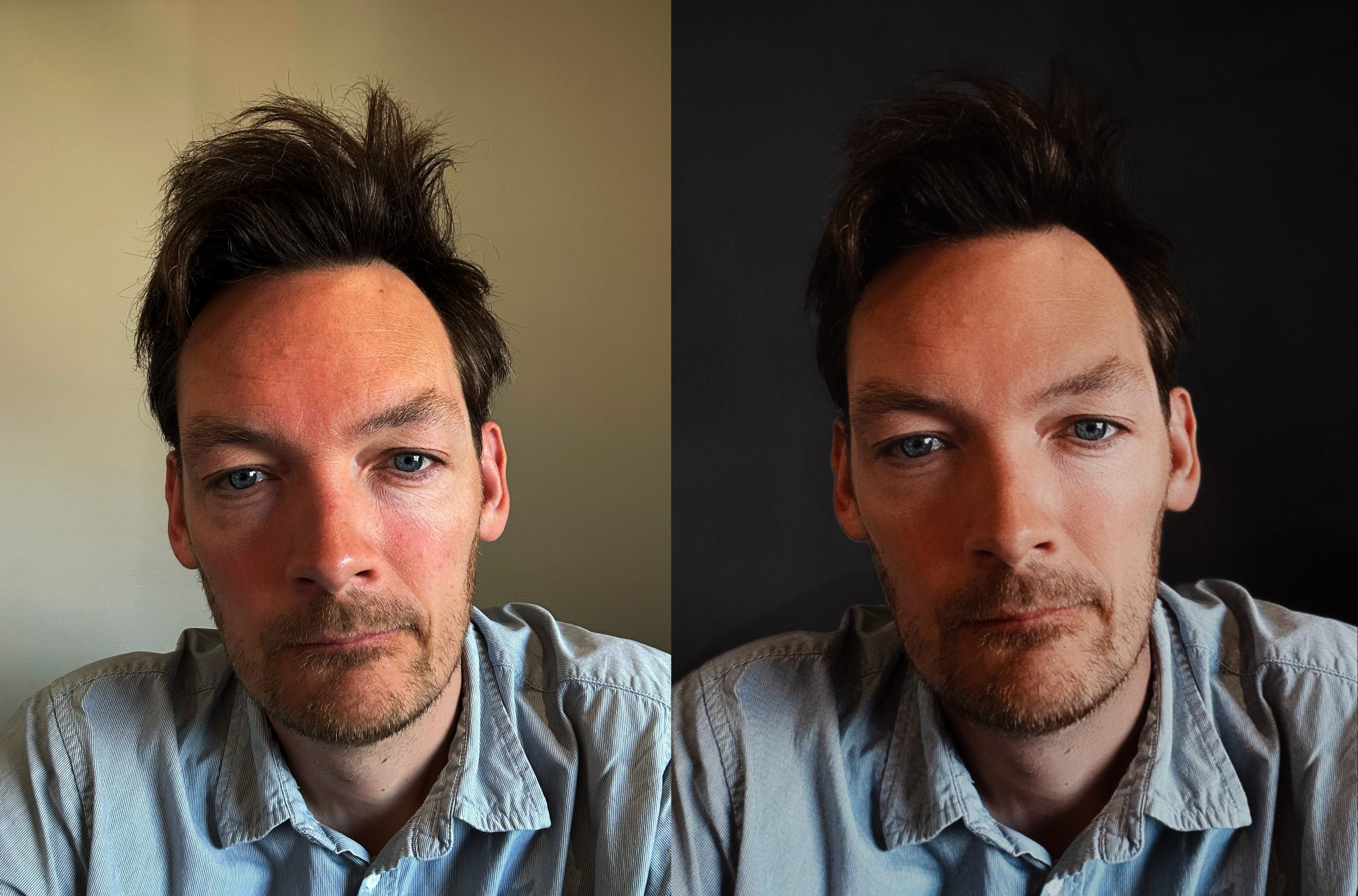 Så här blev resultatet när vi testade att redigera ett av våra egna porträtt.