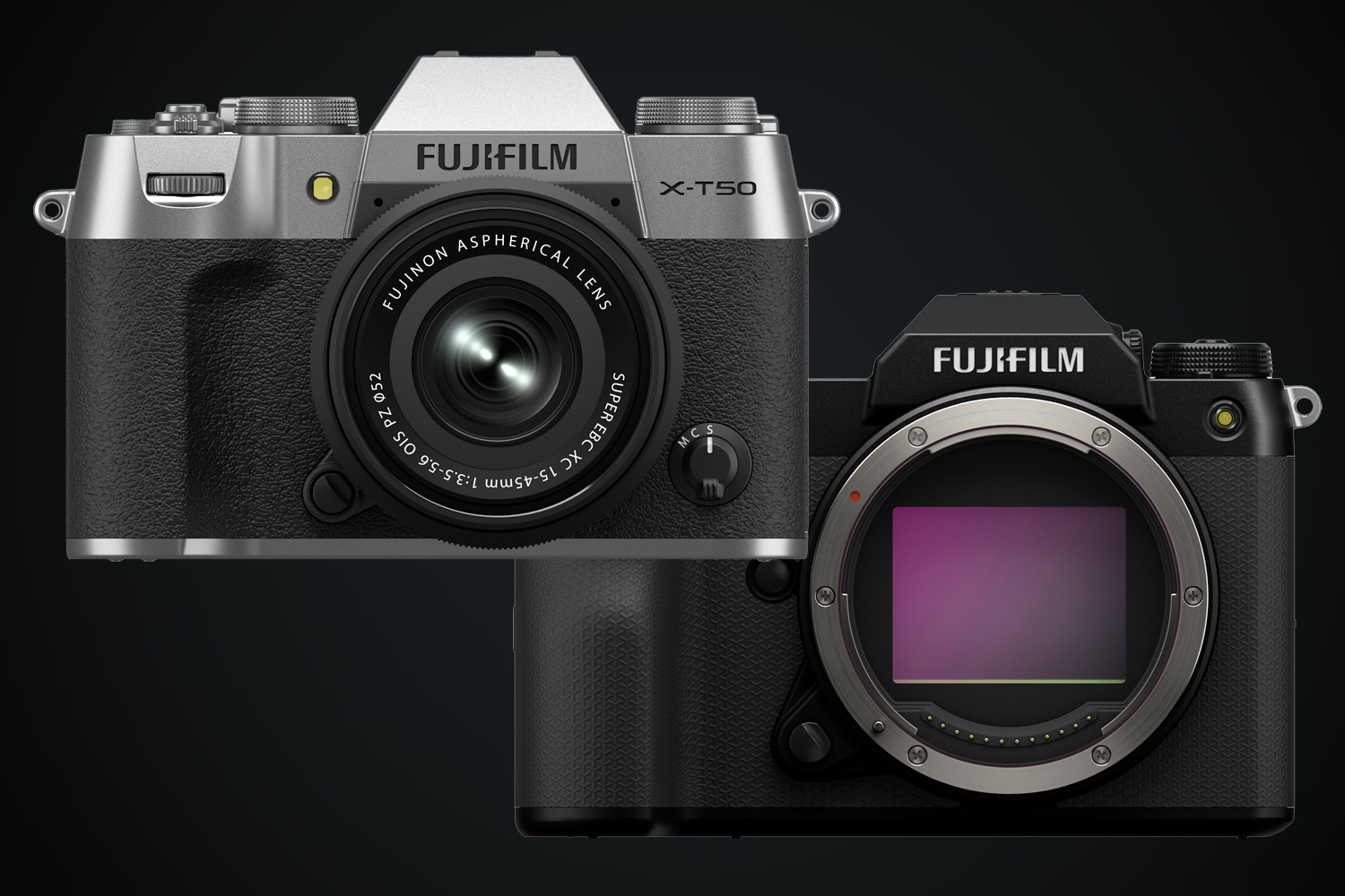 Billigere og mere kompakte end Fujifilms topkameraer.