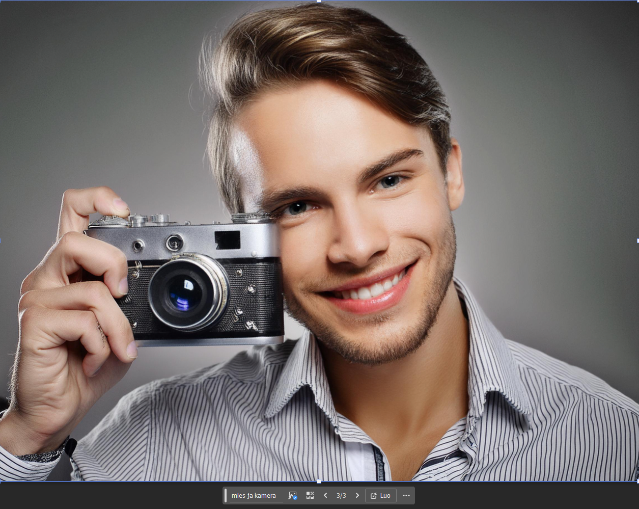  Tekoäly tekee edelleen epämuodostuneita käsiä ja sormia, vaikka kuva kävisi muuten aidosta valokuvasta.