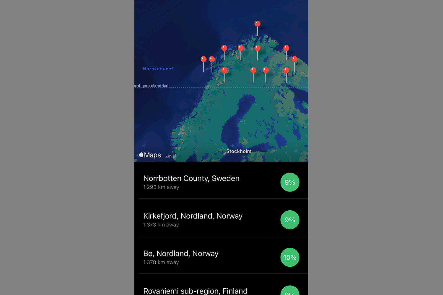 My Aurora Forecast & Alerts