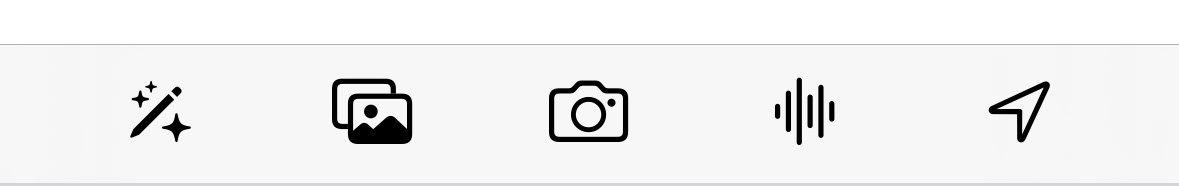 Ikoner i Apple Dagbok