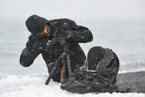 fotograf i koldt vejr