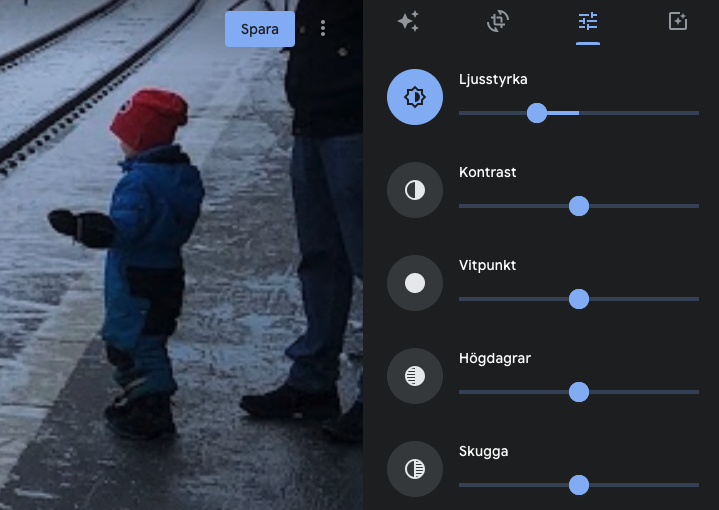 Det finns bra redigeringsfunktioner i Googles bildlagringstjänst.