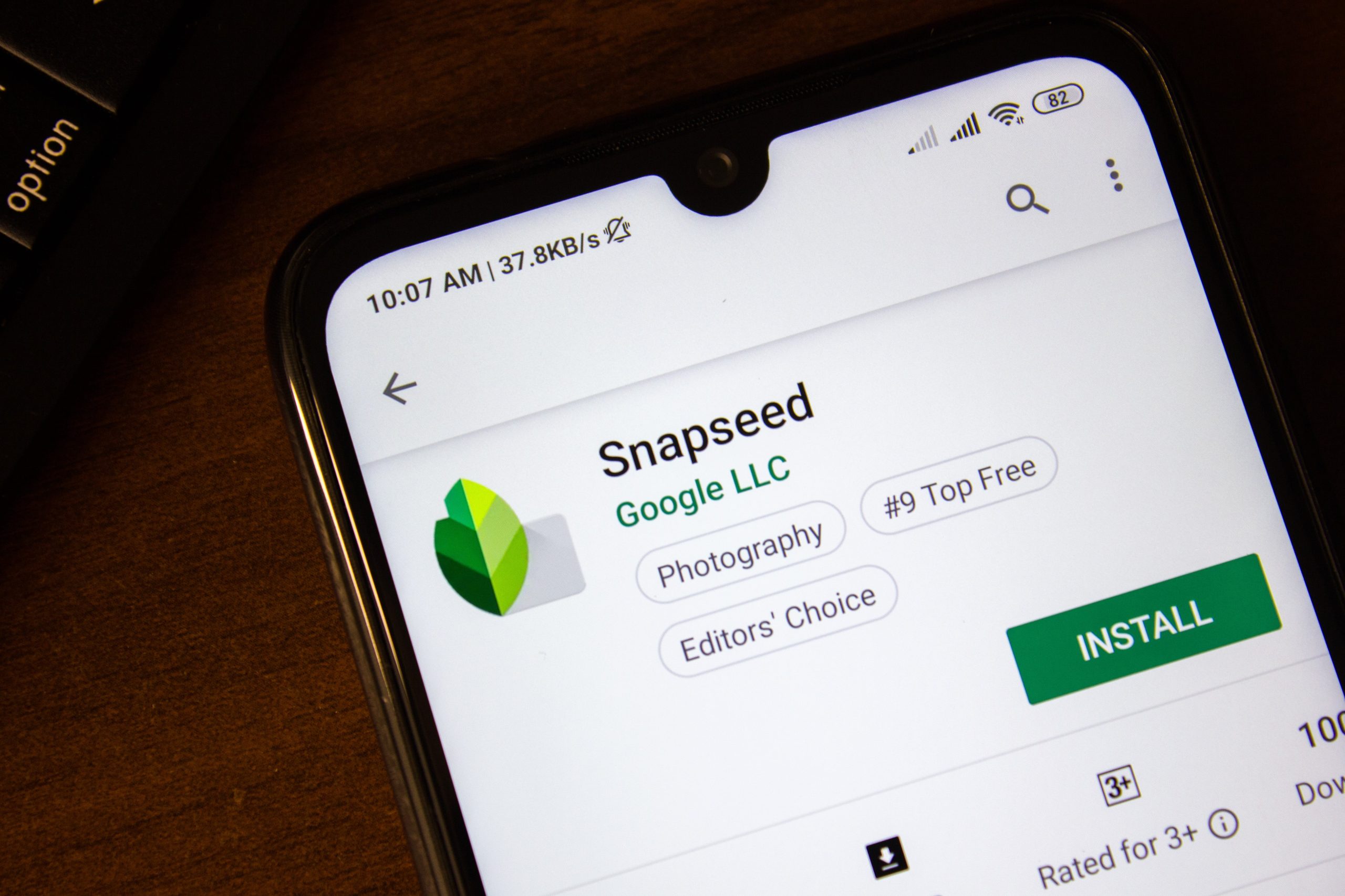 Snapseed app til smartphone