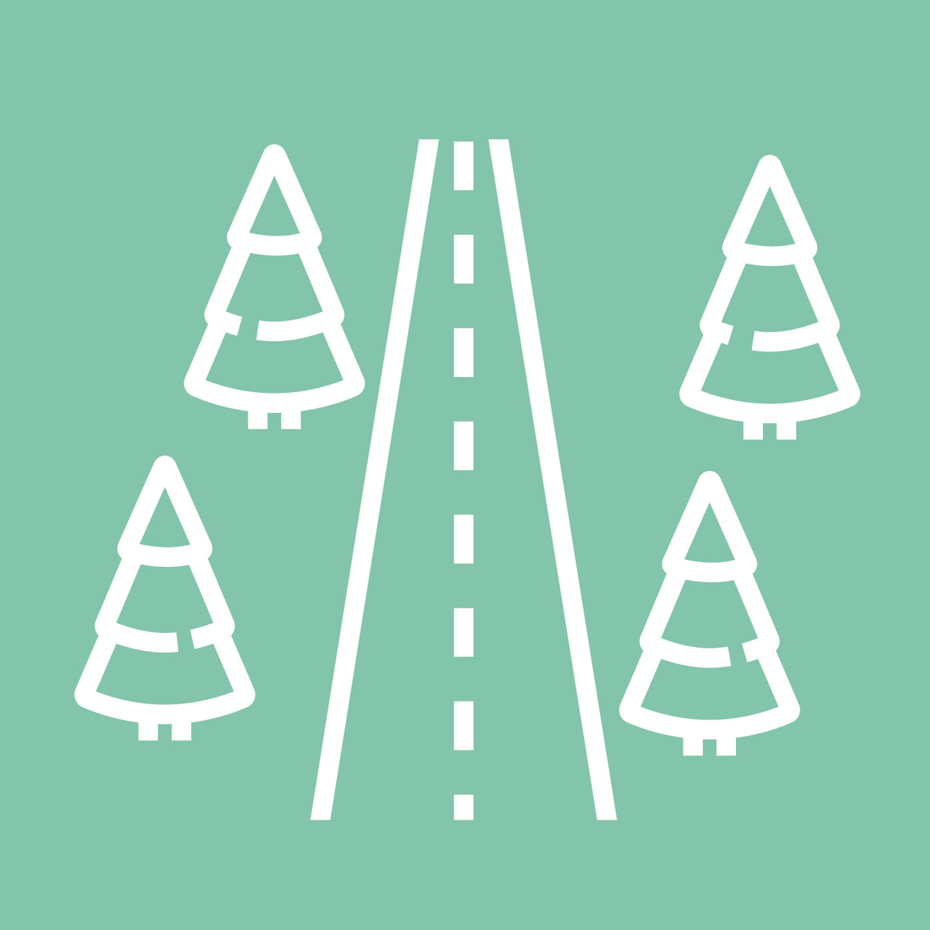 Du kan skape et inntrykk av dybde ved å bruke elementer som veier, gjerder og lignende som forsvinner i horisonten.