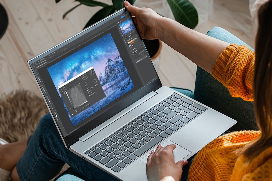 Dator för bildbehandling i Photoshop 2024