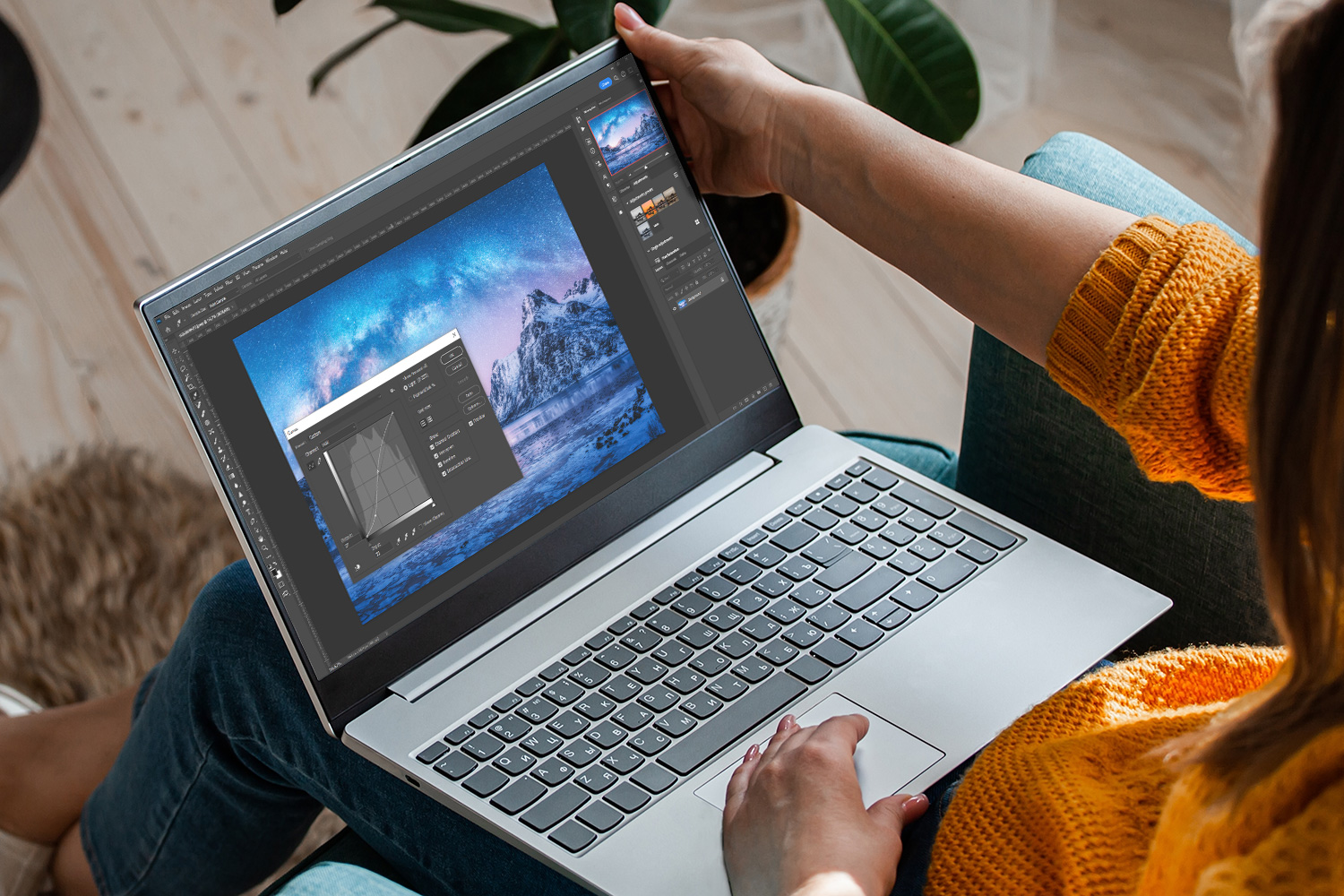 Computer til billedbehandling i Photoshop 2024