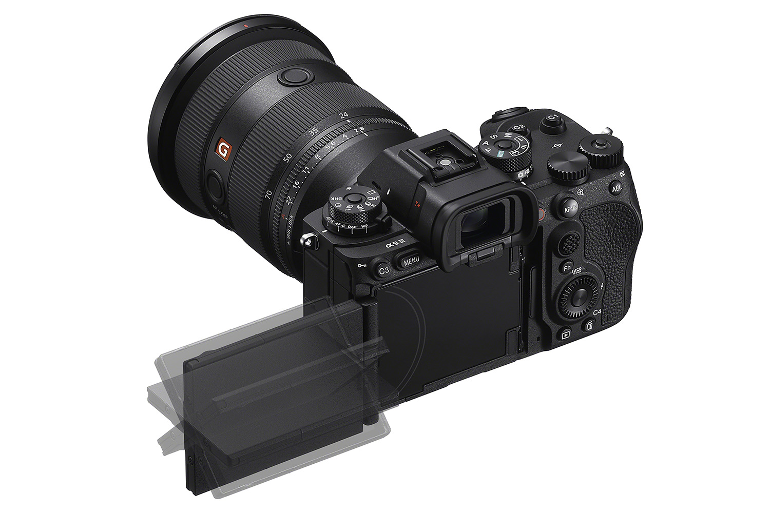 Sony A9 III:n näyttö