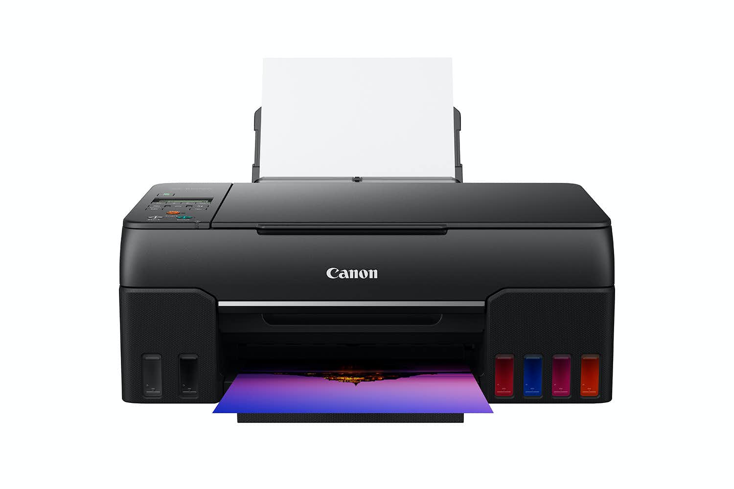 Det er nemt at fylde blæk på Canons fotoprinter.