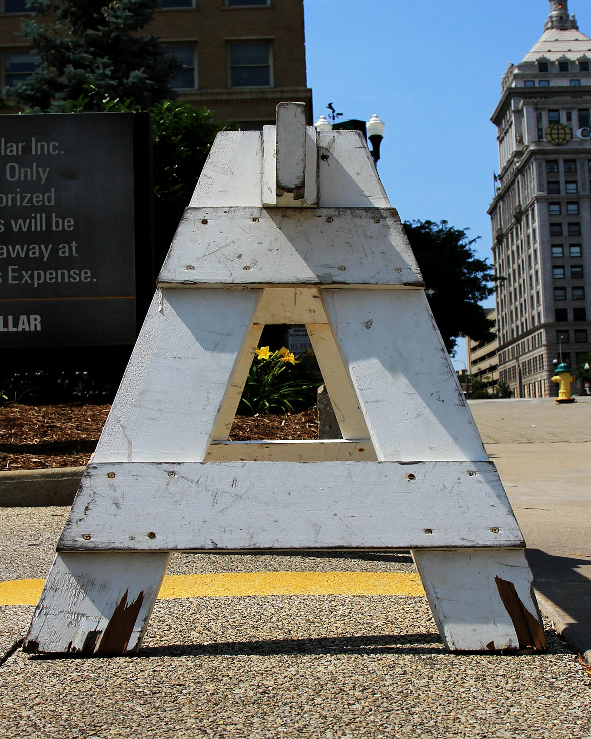 Bokstav ute på stan