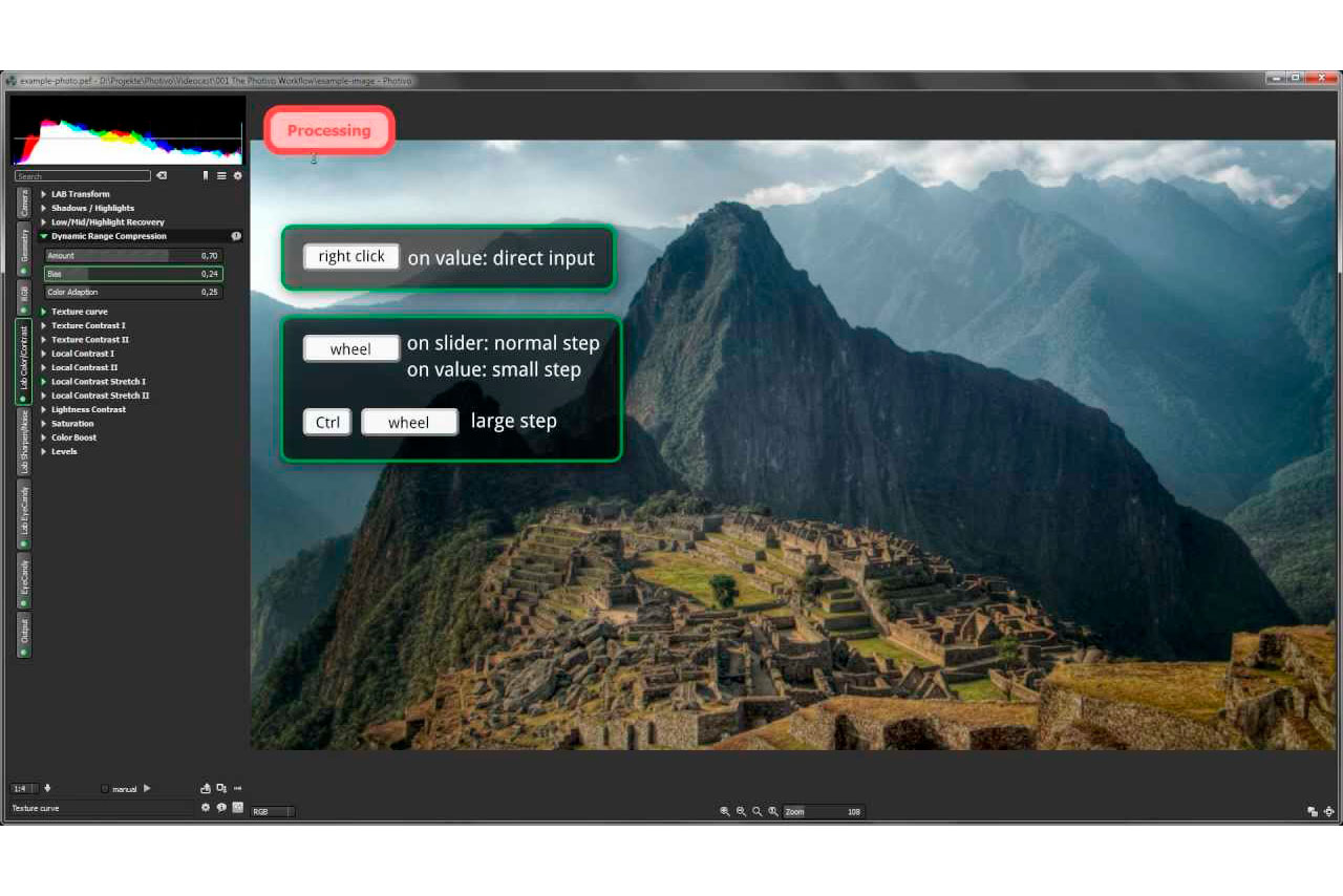 Programmet konvertere raw-filer. så du kan arbejde med dem i GiMP.
