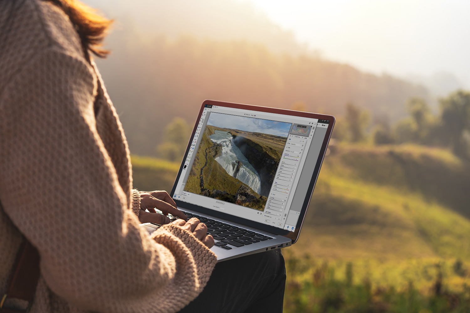 Dator med Photoshop Elements