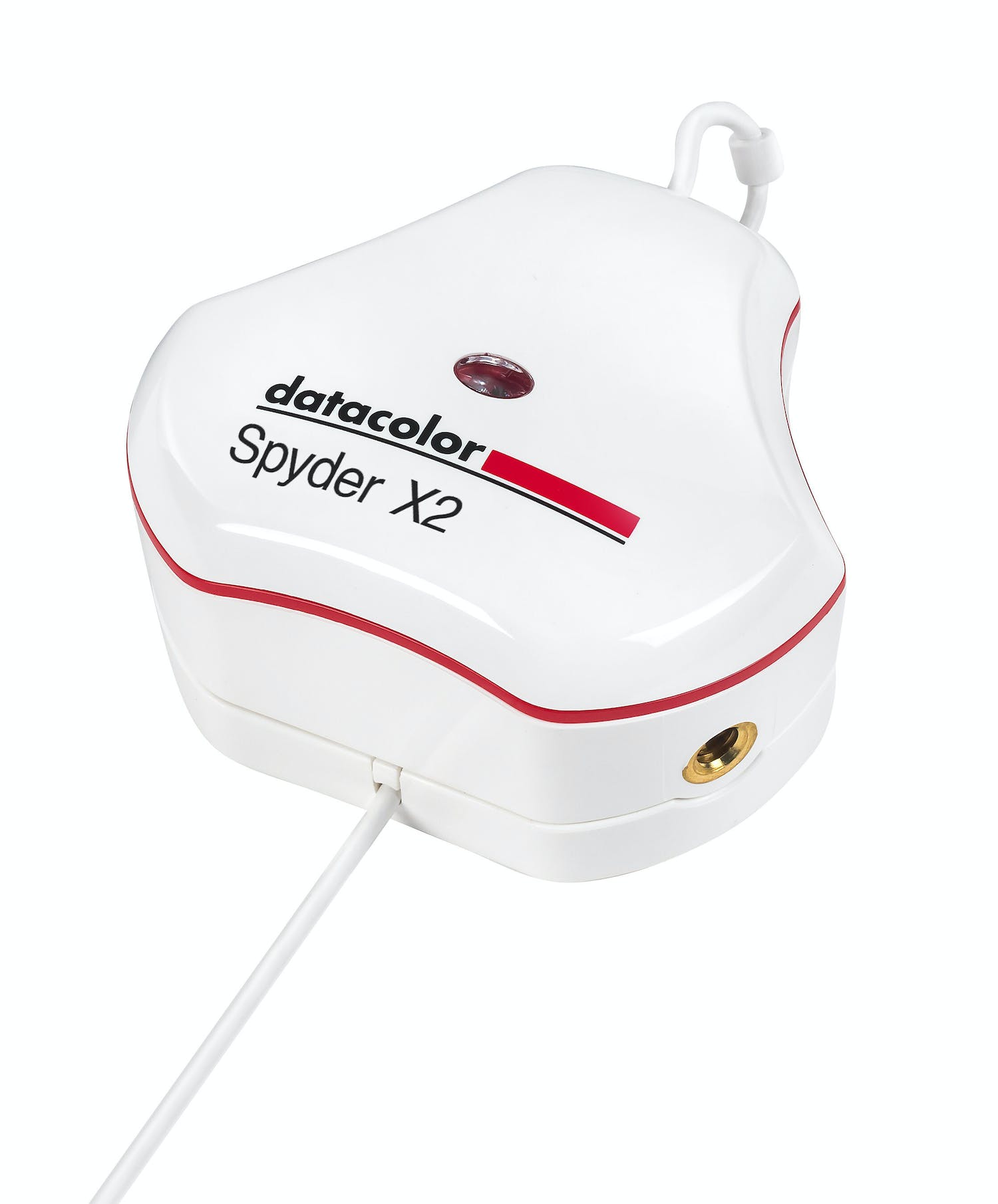 Spyder X2 Ultra er delt i to halvdele, hvor den bageste del hænges bag skærmen som modvægt, mens den forreste kalibreringsenhed placeres midt på skærmens front.