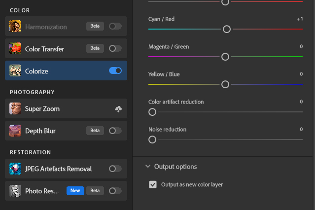 Inställningar i Photoshop
