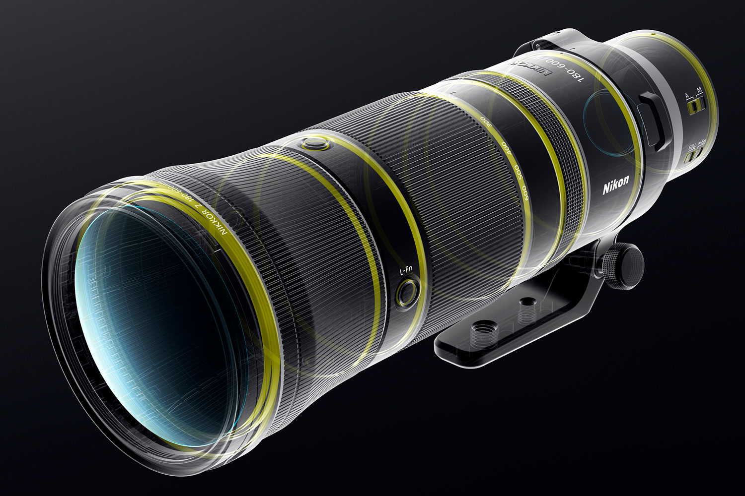 NIKKOR Z 180-600mm F5.6-6.3 VR on suunniteltu siten, että pöly ja kosteus eivät pääse tunkeutumaan sen sisään.