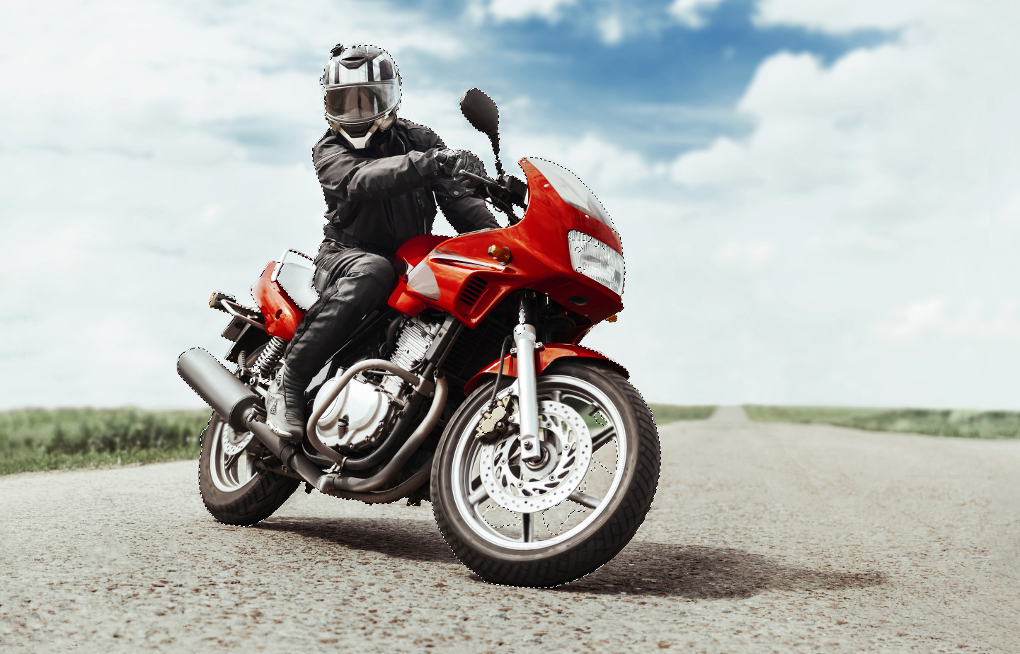 Markering av motorsykkel i Photoshop