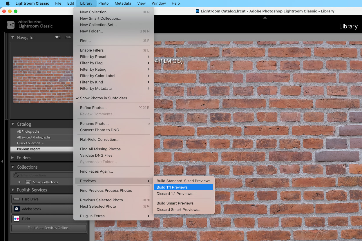 Previews i Lightroom