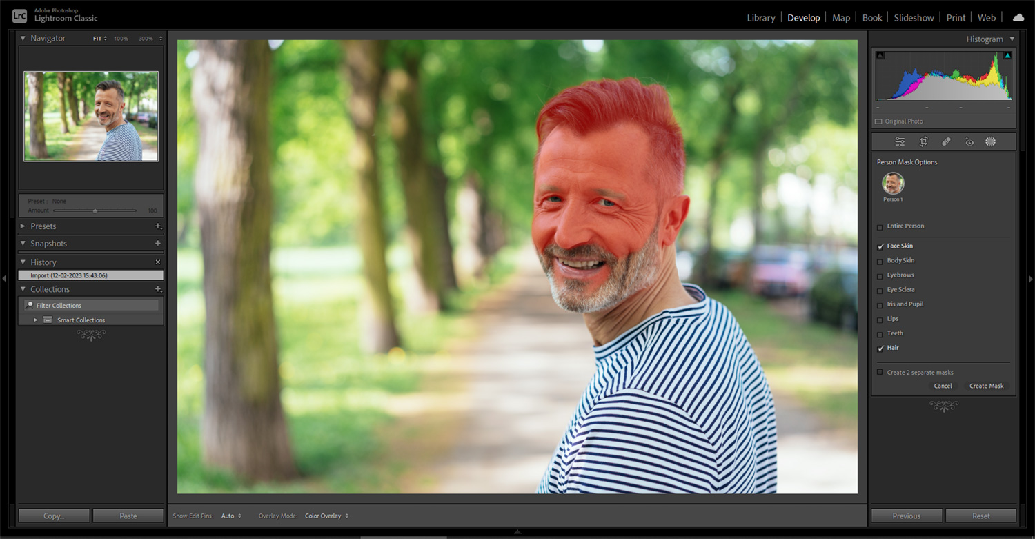 Kasvojen merkitseminen Lightroomissa