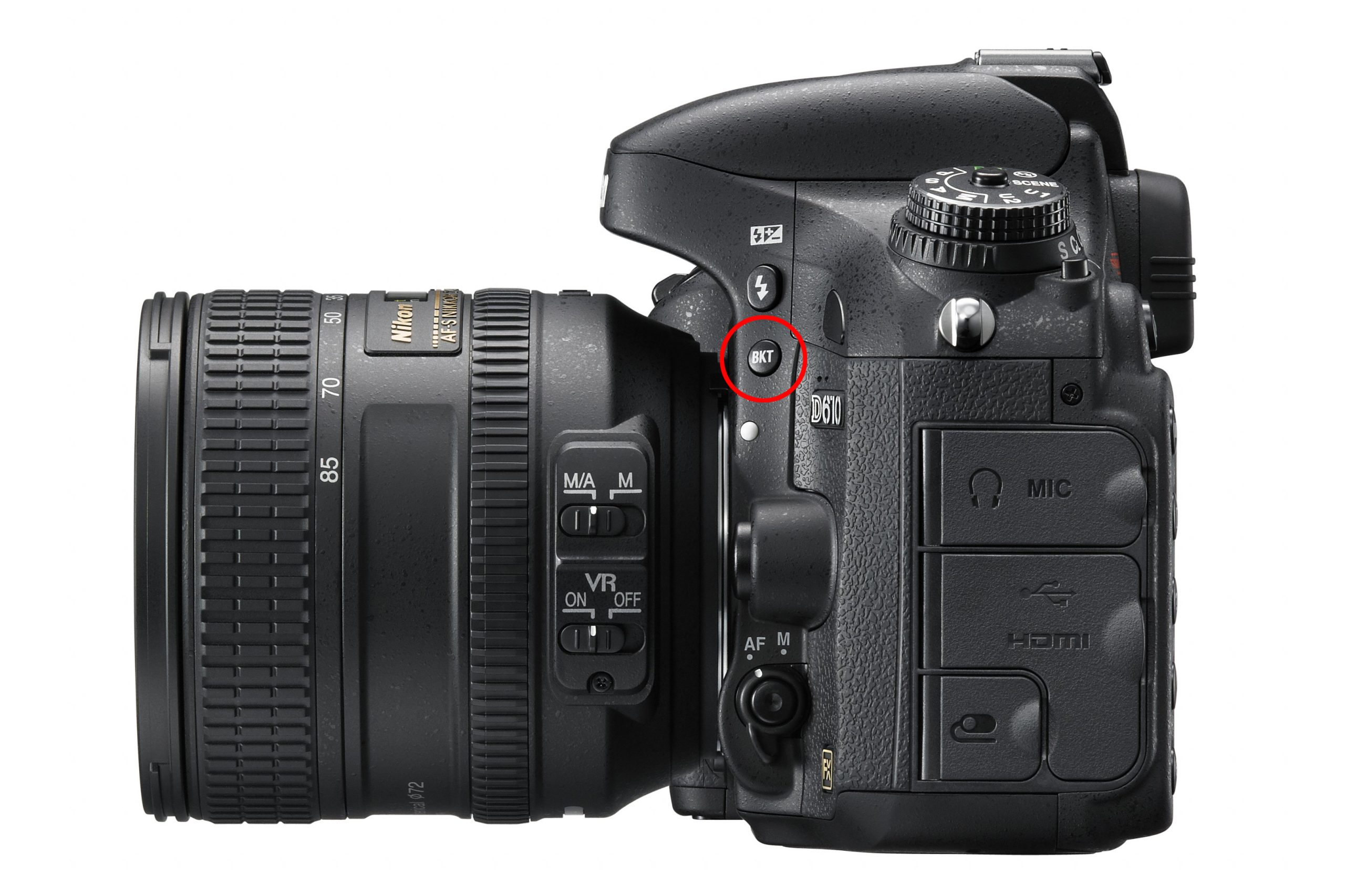 Gaffling – BKT – på Nikon-kamera