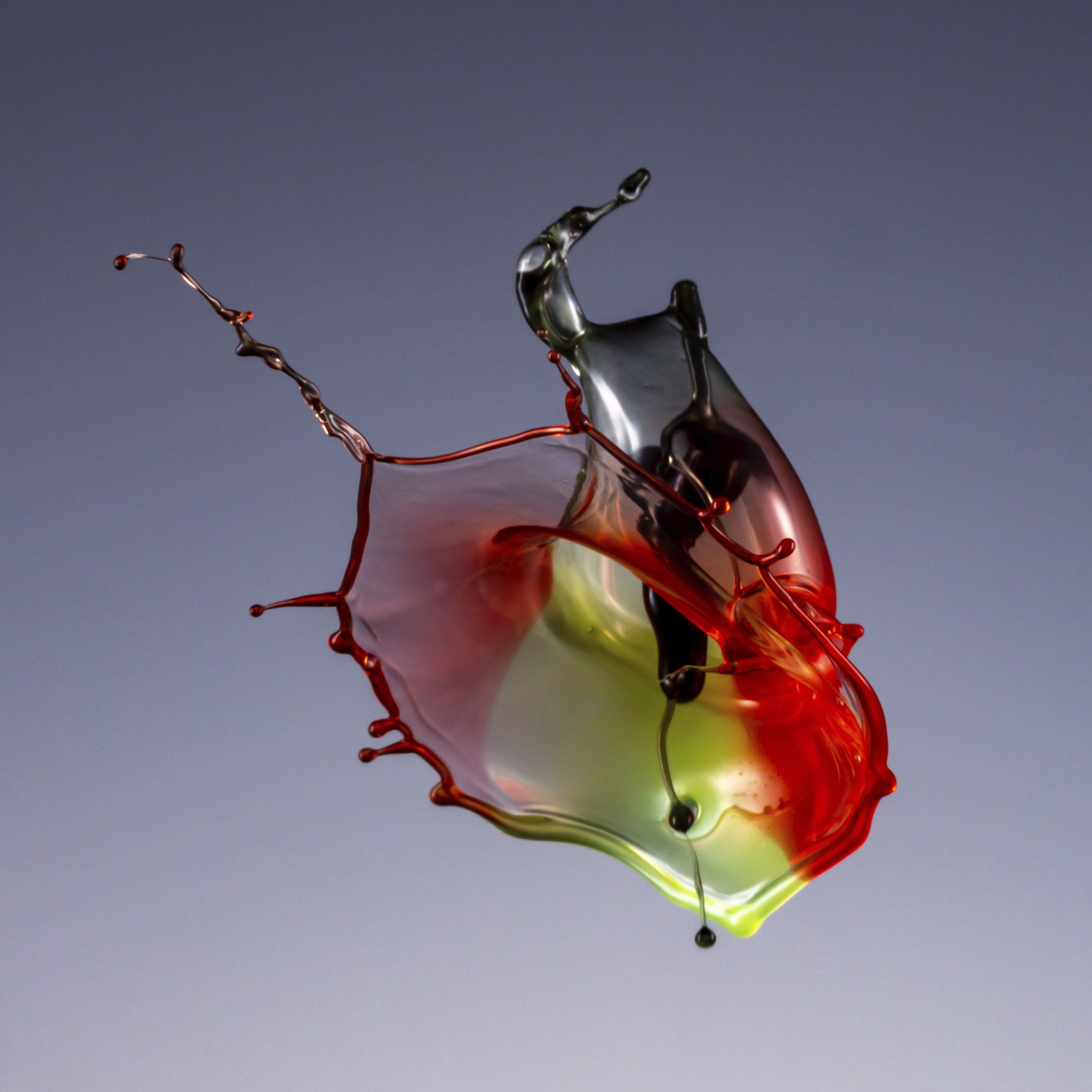 Droppformation fångad i precis rätt ögonblick. 