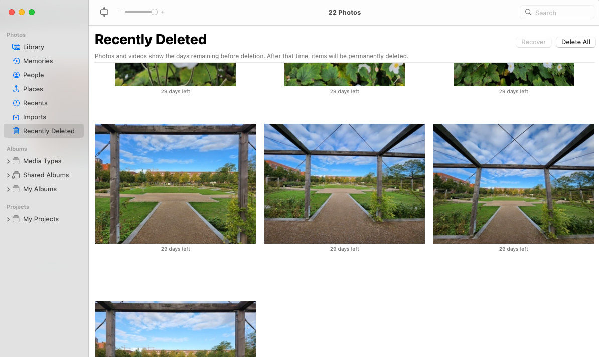 Appen Fotos på Mac.