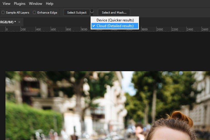 Select Subject i Photoshop