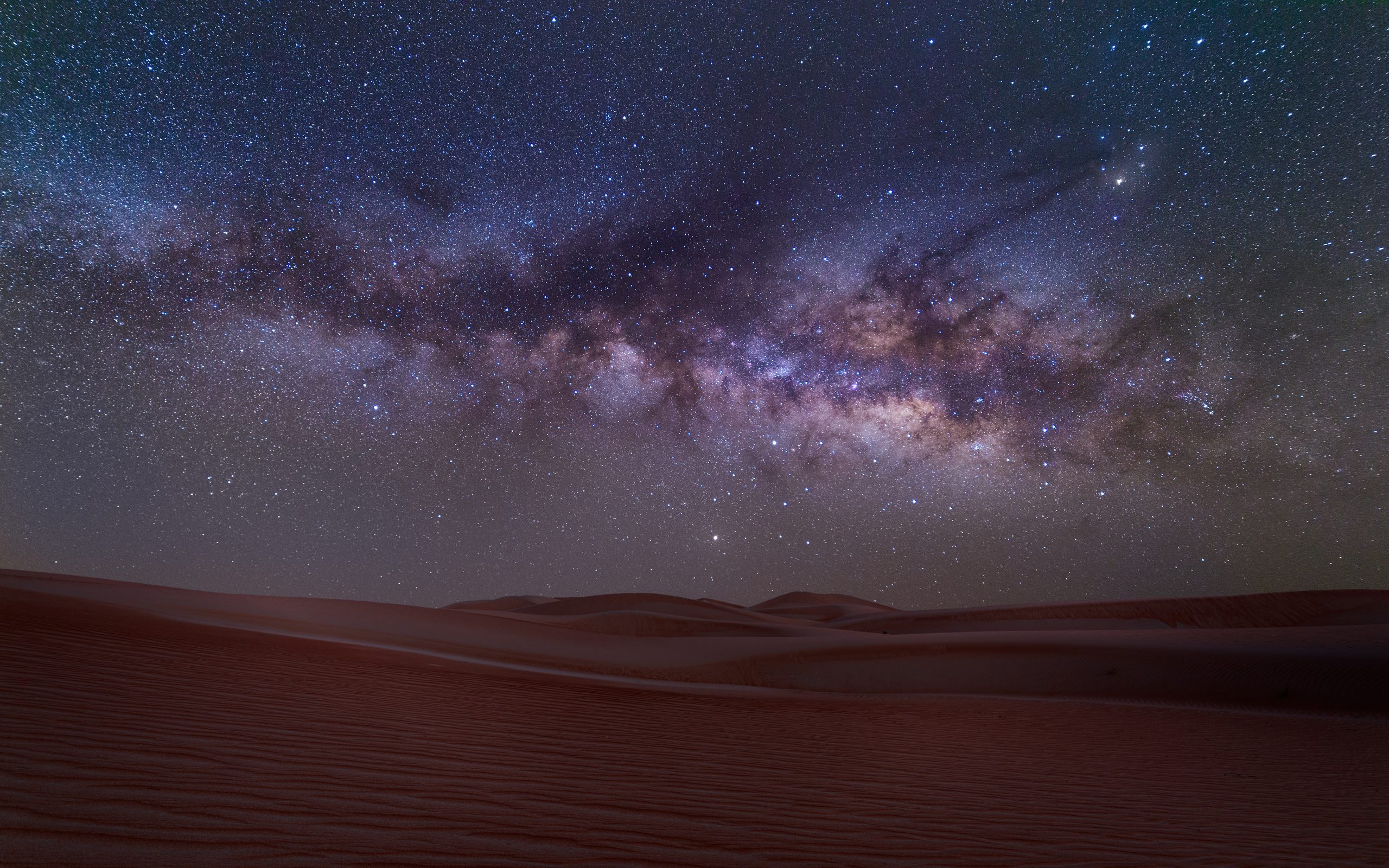 Stjernespor fotograferet med funktionen Bulb