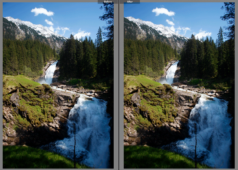 Justering av ljus i Lightroom