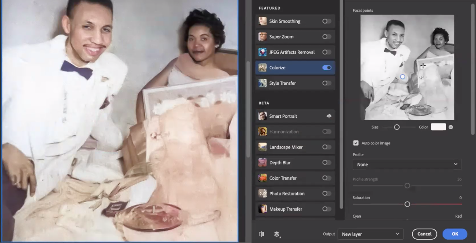 Redigering av parbilde i Photoshop