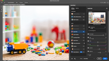 Bokeh-efekti Photoshopissa