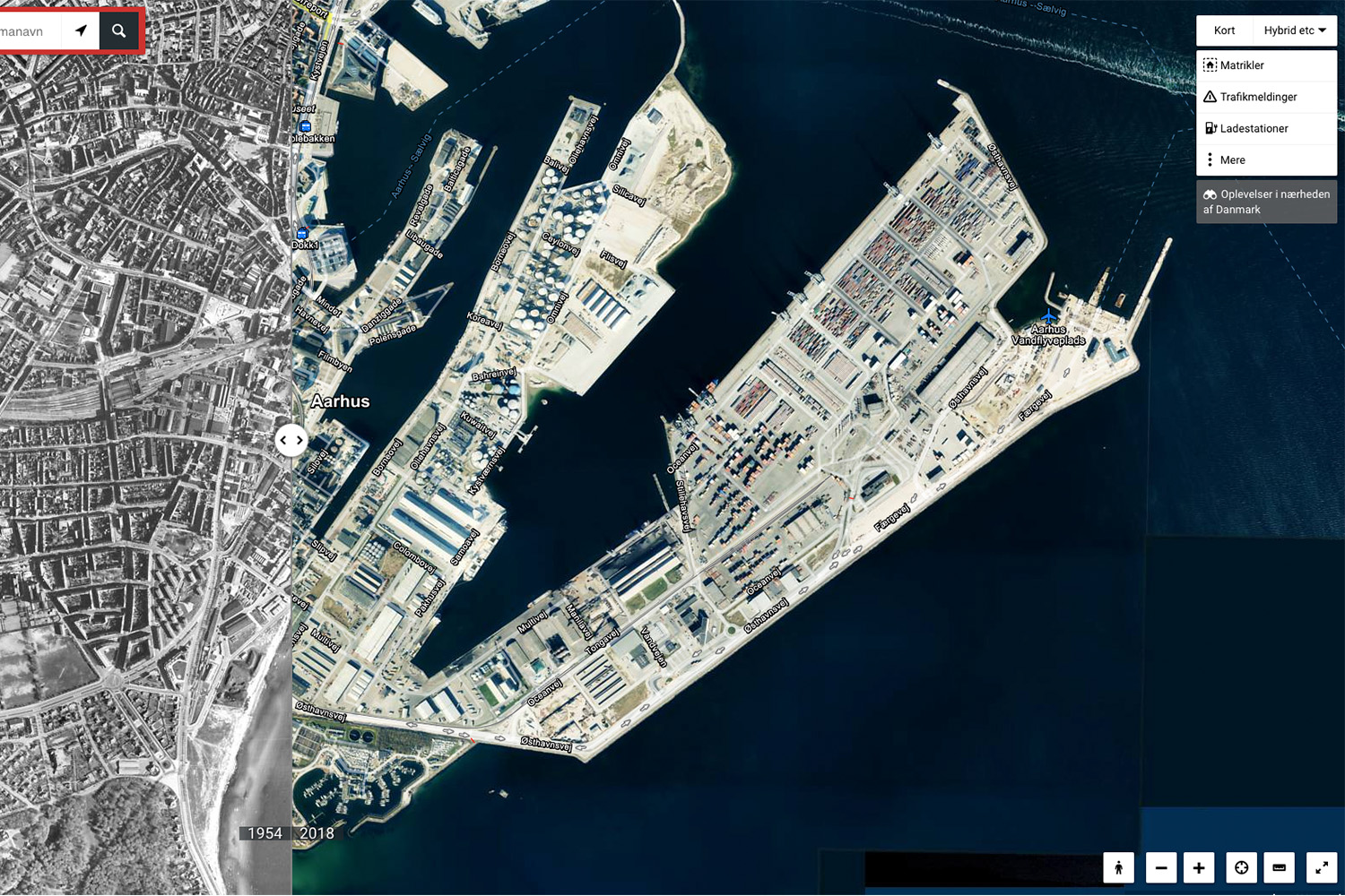 gamle luftfotografier Danmark