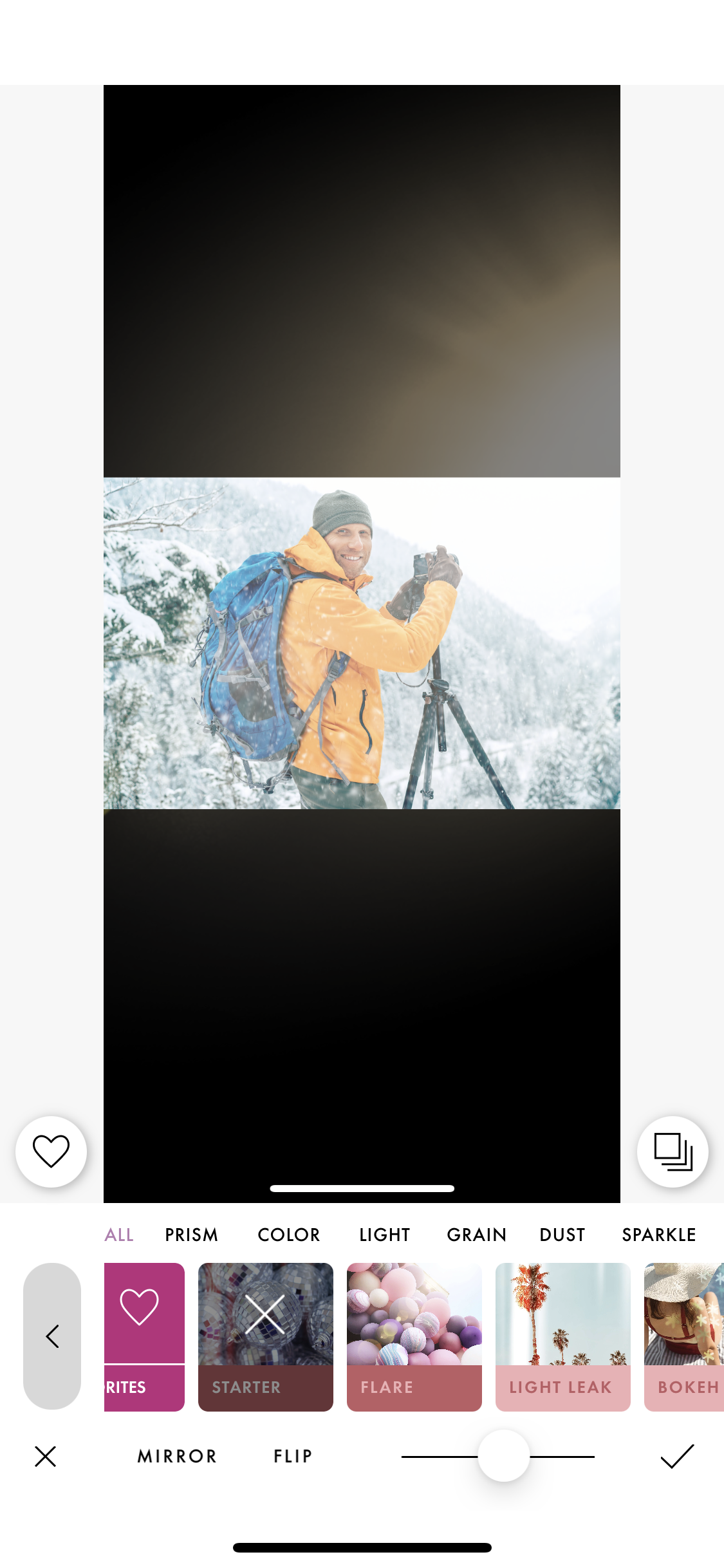 Effekter i appen A Color Story