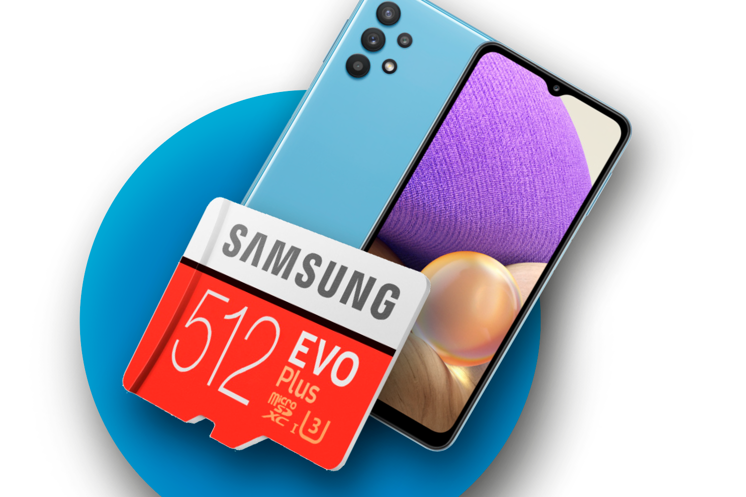 Smartphone og MicroSD-kort